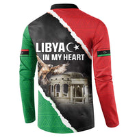 Happy Libya Independence Day Button Sweatshirt Libya In My Heart LT05 - Wonder Print Shop