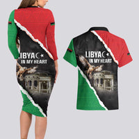 Happy Libya Independence Day Couples Matching Long Sleeve Bodycon Dress and Hawaiian Shirt Libya In My Heart LT05 - Wonder Print Shop