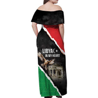 Happy Libya Independence Day Family Matching Off Shoulder Maxi Dress and Hawaiian Shirt Libya In My Heart LT05 - Wonder Print Shop