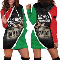 Happy Libya Independence Day Hoodie Dress Libya In My Heart LT05 - Wonder Print Shop