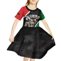Happy Libya Independence Day Kid Short Sleeve Dress Libya In My Heart LT05 - Wonder Print Shop