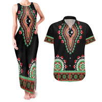 Libya Barbary Lion Couples Matching Tank Maxi Dress and Hawaiian Shirt Dashiki Simple Style LT05 - Wonder Print Shop