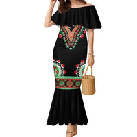 Libya Barbary Lion Family Matching Mermaid Dress and Hawaiian Shirt Dashiki Simple Style LT05 - Wonder Print Shop