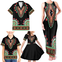Libya Barbary Lion Family Matching Tank Maxi Dress and Hawaiian Shirt Dashiki Simple Style LT05 - Wonder Print Shop