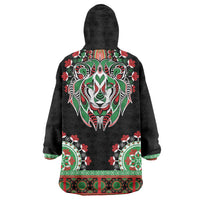 Libya Barbary Lion Wearable Blanket Hoodie Dashiki Simple Style LT05 - Wonder Print Shop