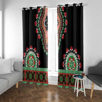 Libya Barbary Lion Window Curtain Dashiki Simple Style LT05 - Wonder Print Shop