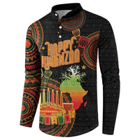 Kwanzaa Kinara Candles Button Sweatshirt African Tribal Pattern LT05 - Wonder Print Shop