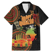 Kwanzaa Kinara Candles Family Matching Mermaid Dress and Hawaiian Shirt African Tribal Pattern LT05 - Wonder Print Shop