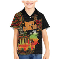 Kwanzaa Kinara Candles Family Matching Mermaid Dress and Hawaiian Shirt African Tribal Pattern LT05 - Wonder Print Shop