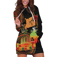 Kwanzaa Kinara Candles Hoodie Dress African Tribal Pattern LT05 - Wonder Print Shop