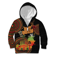 Kwanzaa Kinara Candles Kid Hoodie African Tribal Pattern LT05 - Wonder Print Shop
