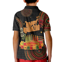 Kwanzaa Kinara Candles Kid Polo Shirt African Tribal Pattern LT05 - Wonder Print Shop