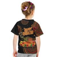Kwanzaa Kinara Candles Kid T Shirt African Tribal Pattern LT05 - Wonder Print Shop