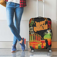 Kwanzaa Kinara Candles Luggage Cover African Tribal Pattern LT05 - Wonder Print Shop