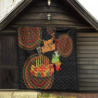 Kwanzaa Kinara Candles Quilt African Tribal Pattern LT05 - Wonder Print Shop