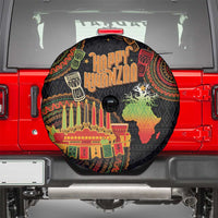Kwanzaa Kinara Candles Spare Tire Cover African Tribal Pattern LT05 - Wonder Print Shop
