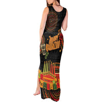 Kwanzaa Kinara Candles Tank Maxi Dress African Tribal Pattern LT05 - Wonder Print Shop