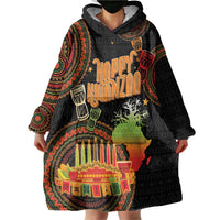 Kwanzaa Kinara Candles Wearable Blanket Hoodie African Tribal Pattern LT05 - Wonder Print Shop