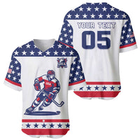 Custom United States Hockey Baseball Jersey Go Champions USA