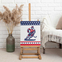 United States Hockey Canvas Wall Art Go Champions USA