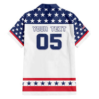 Custom United States Hockey Family Matching Off The Shoulder Long Sleeve Dress and Hawaiian Shirt Go Champions USA