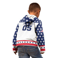 Custom United States Hockey Kid Hoodie Go Champions USA
