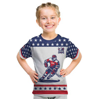 Custom United States Hockey Kid T Shirt Go Champions USA