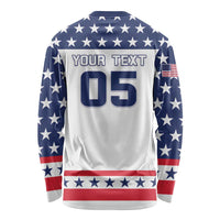 Custom United States Hockey Long Sleeve Shirt Go Champions USA