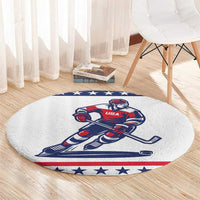 United States Hockey Round Carpet Go Champions USA