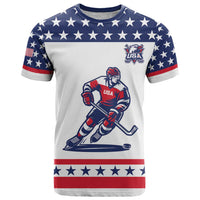 Custom United States Hockey T Shirt Go Champions USA