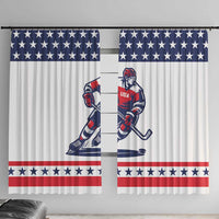 United States Hockey Window Curtain Go Champions USA