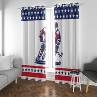 United States Hockey Window Curtain Go Champions USA