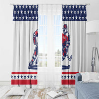 United States Hockey Window Curtain Go Champions USA