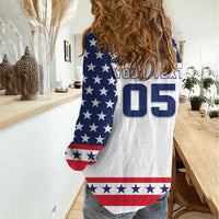 Custom United States Hockey Women Casual Shirt Go Champions USA
