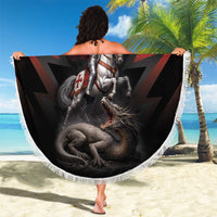 Georgia Coat Of Arms Beach Blanket Saint George And The Dragon