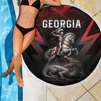 Georgia Coat Of Arms Beach Blanket Saint George And The Dragon