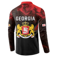 Georgia Coat Of Arms Button Sweatshirt Saint George And The Dragon