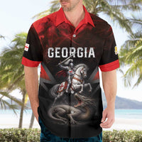 Georgia Coat Of Arms Hawaiian Shirt Saint George And The Dragon