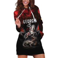 Georgia Coat Of Arms Hoodie Dress Saint George And The Dragon