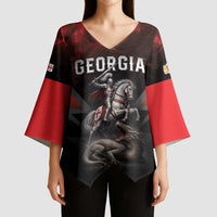 Georgia Coat Of Arms Kimono Sleeve Blouse Saint George And The Dragon