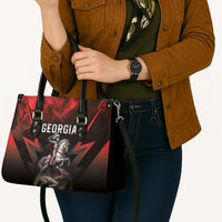 Georgia Coat Of Arms Leather Bag Saint George And The Dragon