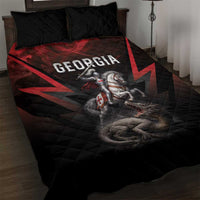 Georgia Coat Of Arms Quilt Bed Set Saint George And The Dragon