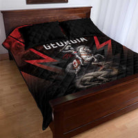 Georgia Coat Of Arms Quilt Bed Set Saint George And The Dragon