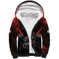 Georgia Coat Of Arms Sherpa Hoodie Saint George And The Dragon