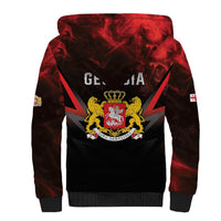 Georgia Coat Of Arms Sherpa Hoodie Saint George And The Dragon