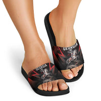 Georgia Coat Of Arms Slide Sandals Saint George And The Dragon