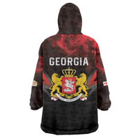 Georgia Coat Of Arms Wearable Blanket Hoodie Saint George And The Dragon
