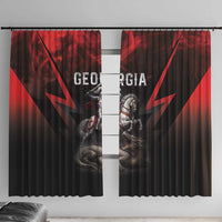 Georgia Coat Of Arms Window Curtain Saint George And The Dragon