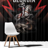 Georgia Coat Of Arms Window Curtain Saint George And The Dragon