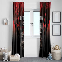 Georgia Coat Of Arms Window Curtain Saint George And The Dragon